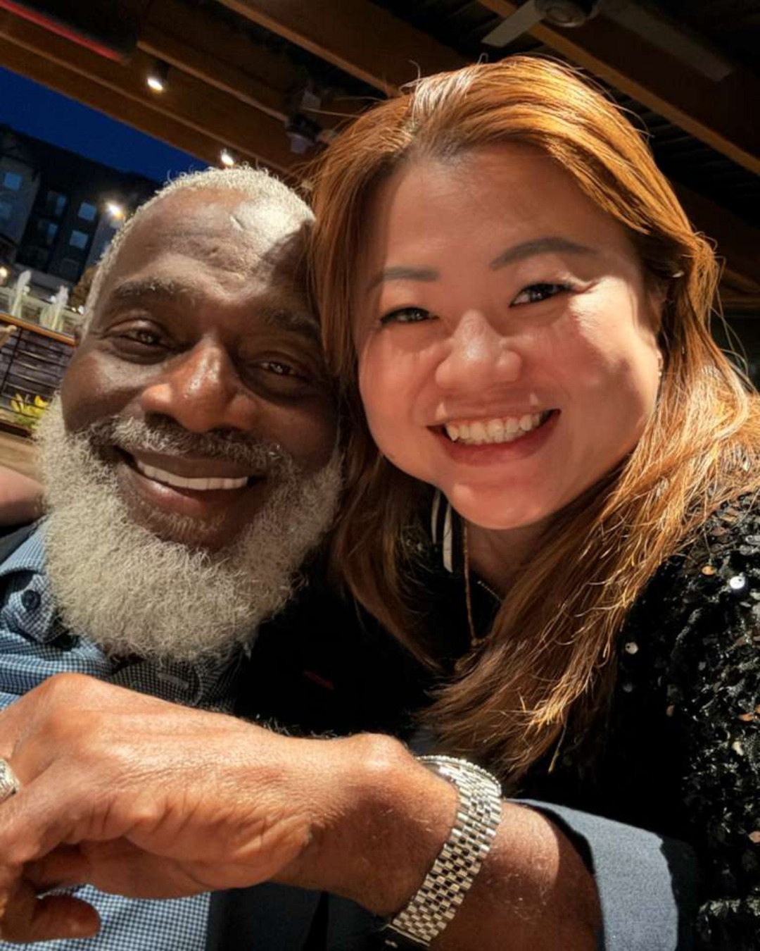 Phyllis Song with Myron Golden